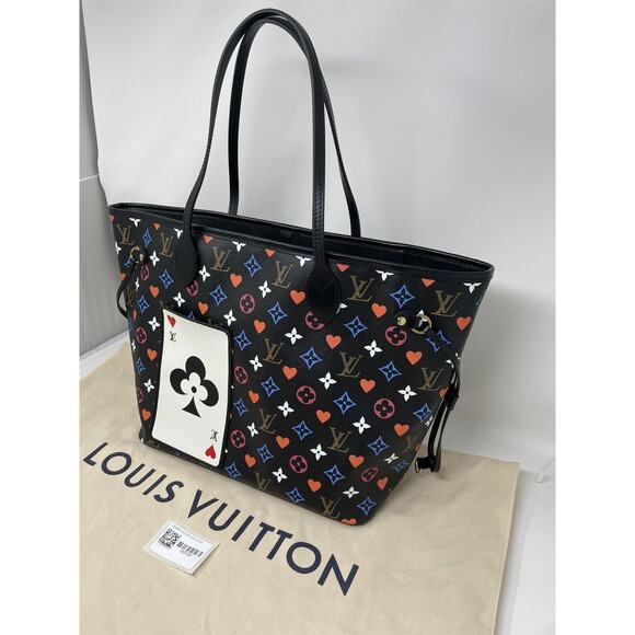 Louis Vuitton Neverfull Tote MM Black Canvas - Picture 4 of 14